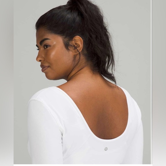 Lululemon Align Long Sleeve Shirt- White- Size 8 - Picture 3 of 6